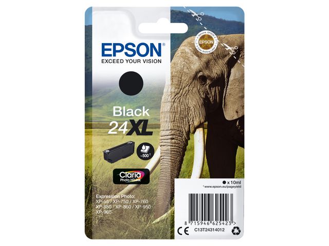 Epson Bläckpatron C13T24314012 Svart, st