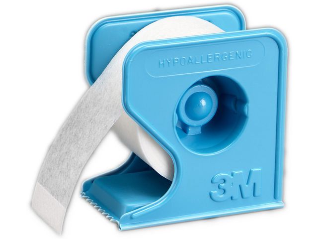 MICROPORE Micropore Vit med hållare 5,0 cm x 9,1 m, fp om 6 st