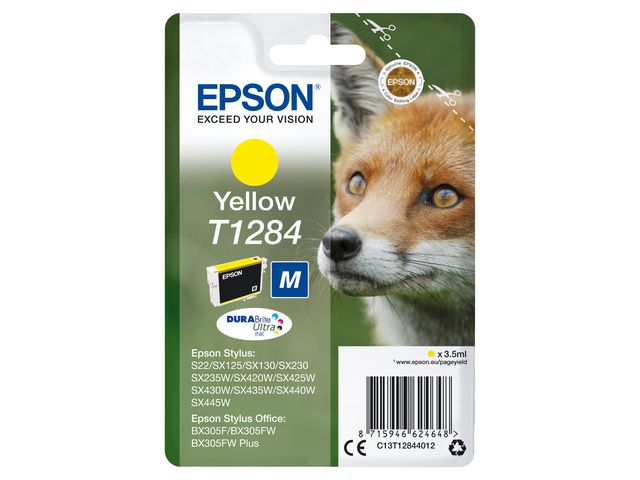 Epson Bläckpatron C13T128442 Gul, st