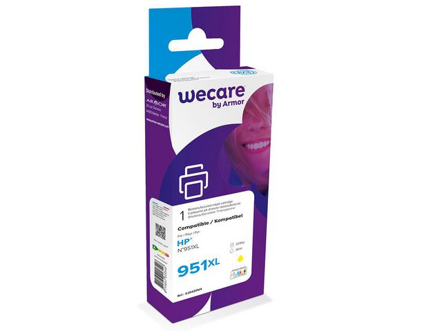 Wecare Bläckpatron 951XL gul, st