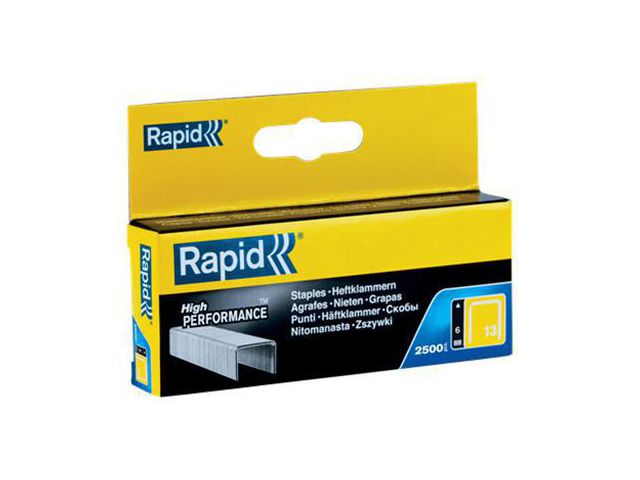 Rapid Klamrar, 13/6 mm, galvaniserat stål, fp om 5000 st