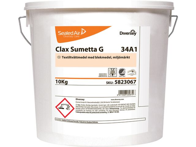 Clax Tvättmedel Clax Sumetta Free pulver, 10 kg, st