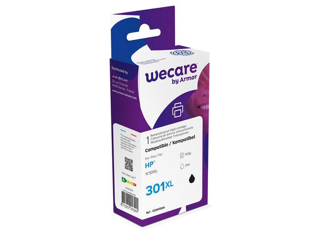 Wecare Bläckpatron 301XL svart, st