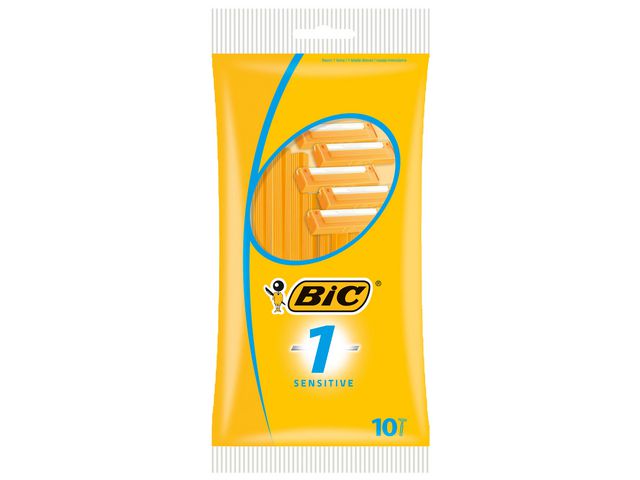 BIC® Rakhyvel Sensitive 1-blad, fp om 10 st