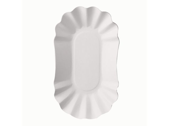 PAPSTAR Tallrik 105x175x30mm vit, fp om 250 st