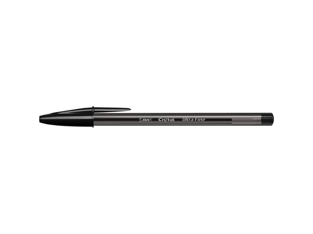 BIC® Kulpenna Cristal Ultra Fine 0,7mm svart, fp om 20 st