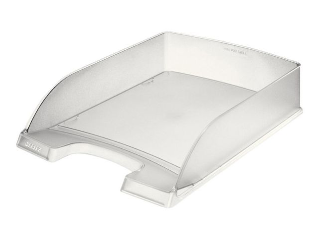 Leitz Brevkorg i standardstorlek, Plus, stapelbar, A4, 255 x 357 x 70 mm, polystyren, genomskinlig, st