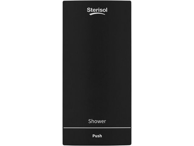 Sterisol Dispenser Ecoline Slim Dusch 375ml svart, flaska om 375 ml