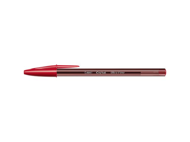 BIC® Kulpenna Cristal Ultra Fine 0,7mm röd, fp om 20 st