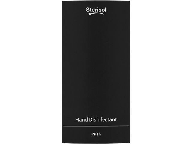 Sterisol Dispenser Ecoline Slim Handdesinfektion 375ml svart, flaska om 375 ml