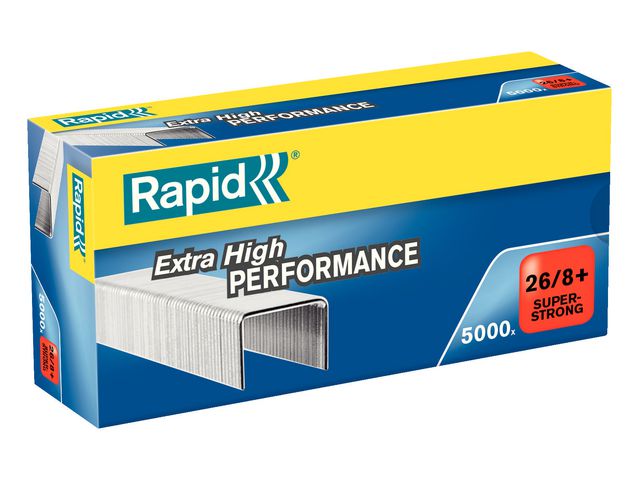 Rapid Häftklammer 26/8+ super strong, fp om 5000 st