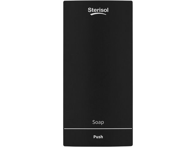 Sterisol Dispenser Ecoline Slim Tvål 375ml svart, flaska om 375 ml