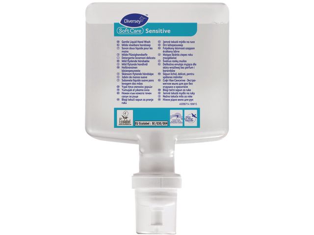 Diversey Tvål flytande Soft Care Sensitive 1,3L, flaska om 1300 ml