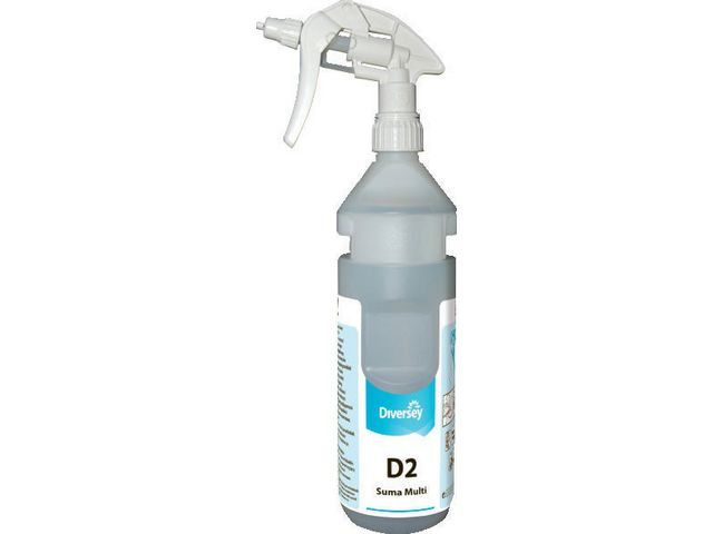 Suma Multi-conc D2 Conc, sprayflaska för kemiska lösningar med etikett, 750 ml, flaska om 750 ml