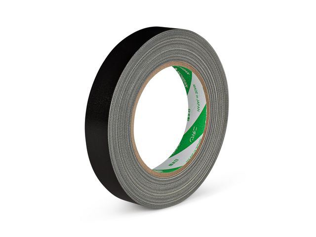 NICHIBAN Vävtejp 19mmx25m Svart, rulle om 25 m