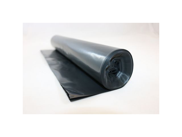 Plastsäck LD 125l 50my svart, rulle om 10 st