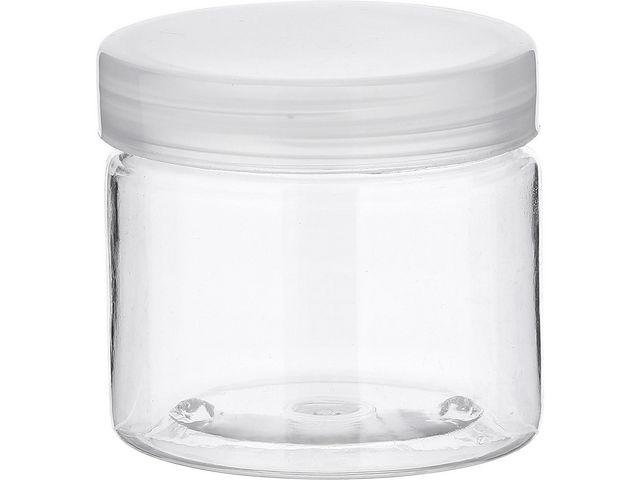Plastburk med lock 80ml,, fp om 12 st
