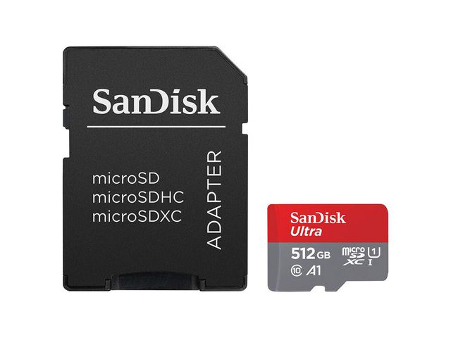 SanDisk Minneskort MicroSDXC Ultra 512GB, st