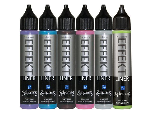 Effektliner metallicfärg 6x28 ml 6/fp, fp om 6 st