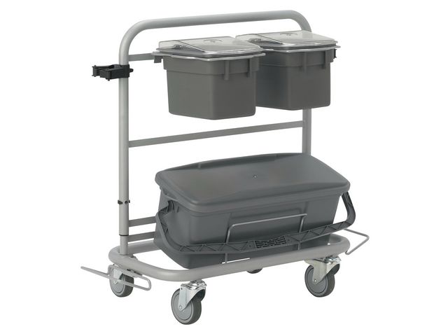 Vikan Städvagn Slimliner grå, st