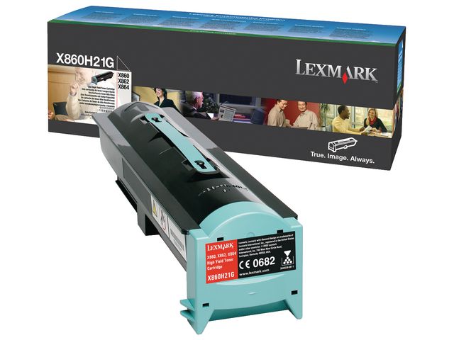 Lexmark Toner, hög kapacitet, svart, singelförpackning, X860H21G, st