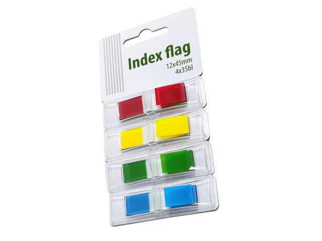 Indexflikar film 12x45mm 35st x 4 färger, st