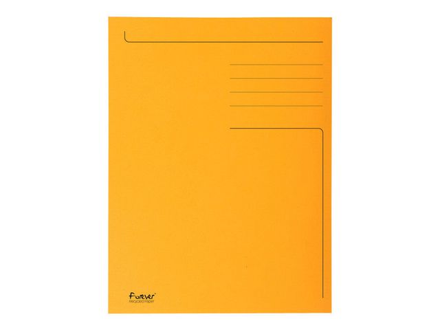 Exacompta Dokumentmapp, 3 flikar, A4, kartong, 245 x 350 mm, 200 ark, orange, st