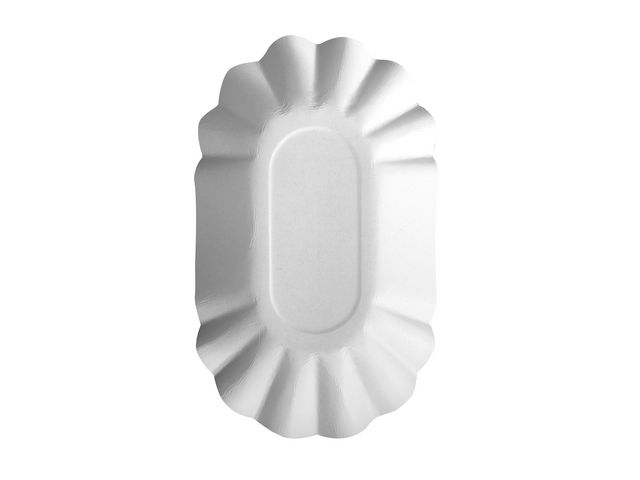 PAPSTAR Tallrik 90x160x30mm vit, fp om 250 st