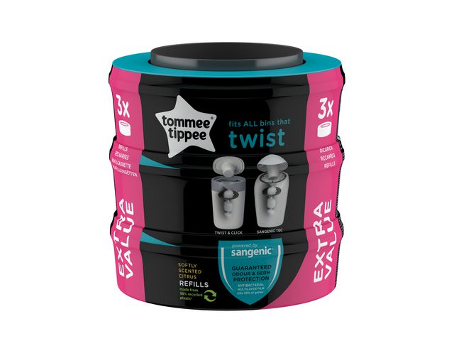 SANGENIC Refill Twist o Click, fp om 3 st