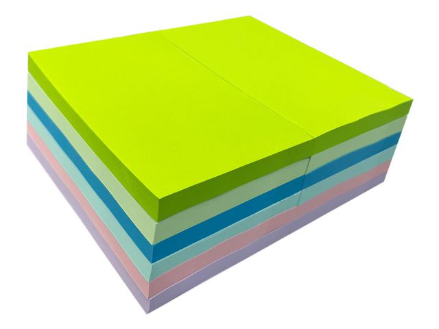 Notes 76x127mm neon- och pastellfärger, st