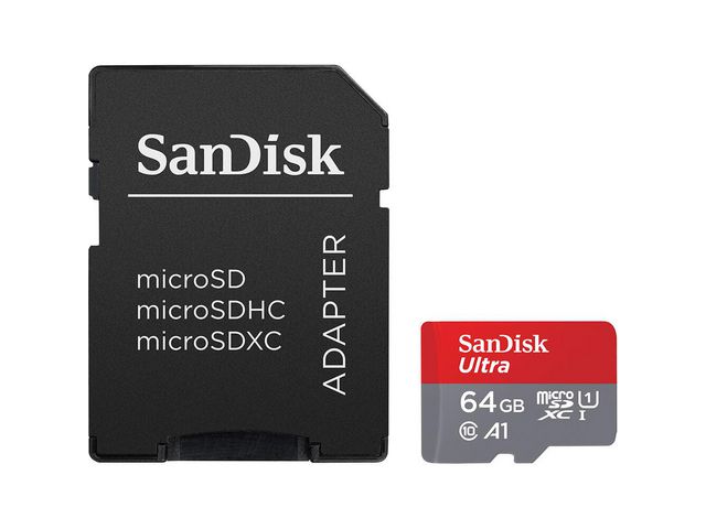 SanDisk Minneskort MicroSDXC Ultra 64GB, st
