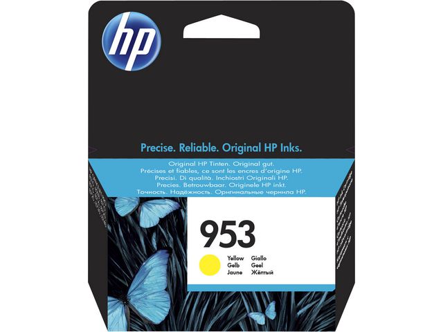 HP Bläckpatron, 953, F6U14AE, gul, singelförpackning, st