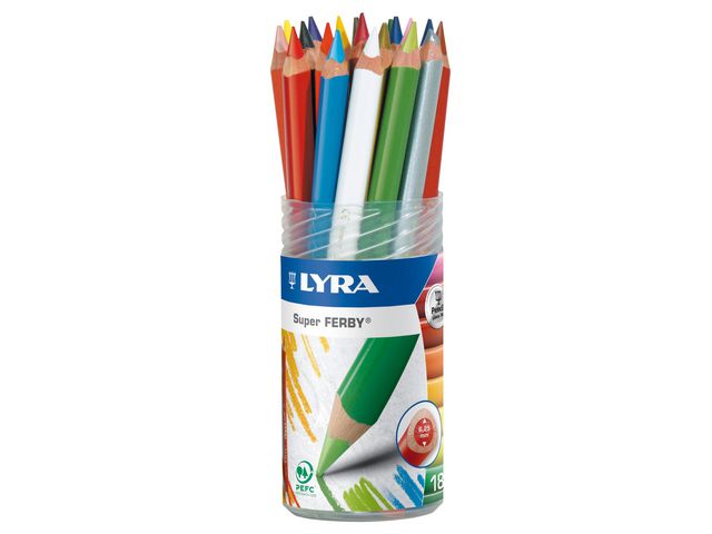 LYRA Färgpenna Super Ferby, fp om 18 st