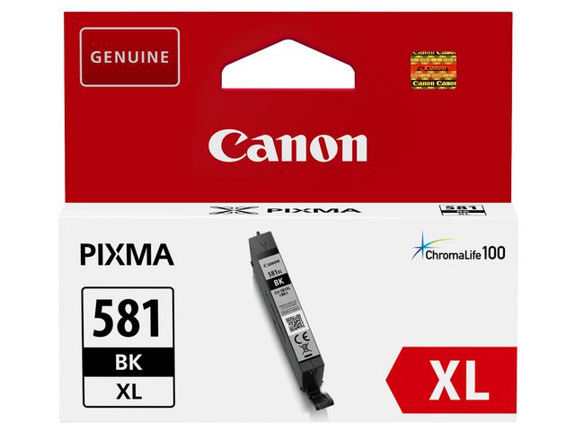 Canon Bläckpatron CLI-581BK XL, svart, kort 1 st