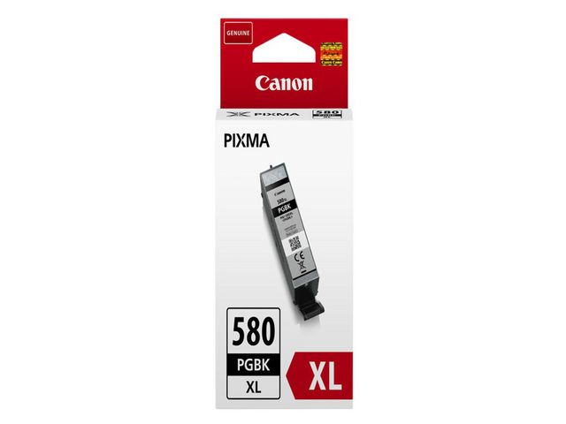 Canon PGI-580PGBK XL-pigmentbläckpatron, hög kapacitet, svart, 18,5 ml, kort 1 st
