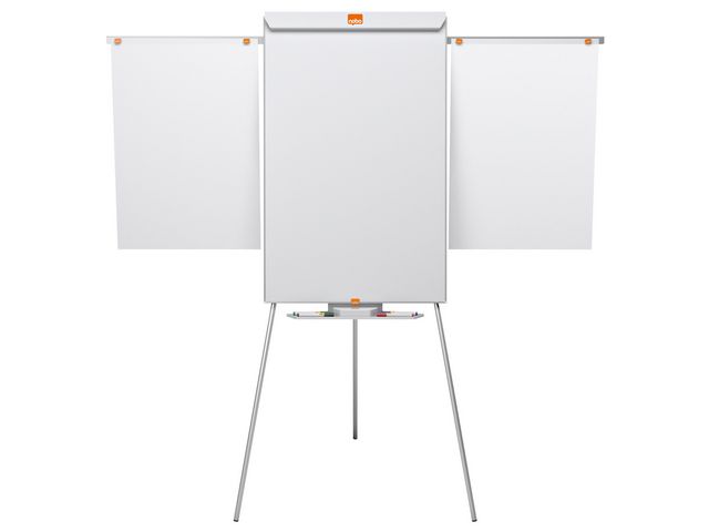 Nobo Klassiskt staffli i stål för blädderblock och mobil whiteboard, magnetisk stålyta, aluminiumram, 1 000 x 685 mm, st