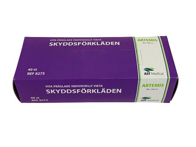 Förkläde 80x160cm box vit, fp om 40 st