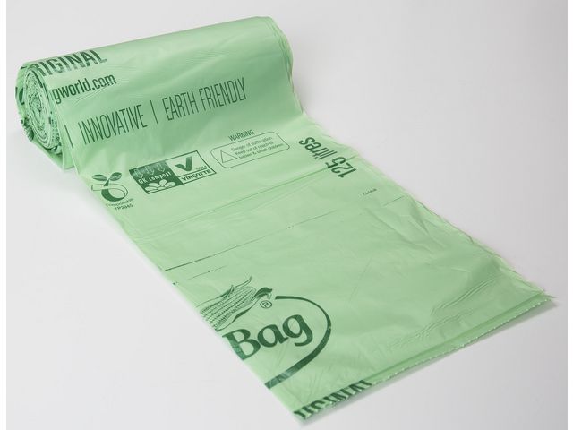 BioBag Säck Extrastark 125/150L, rulle om 10 st