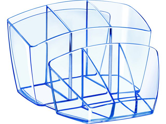 Cep Ice Blue skrivbordsorganiserare 580 I, genomskinlig blå, st