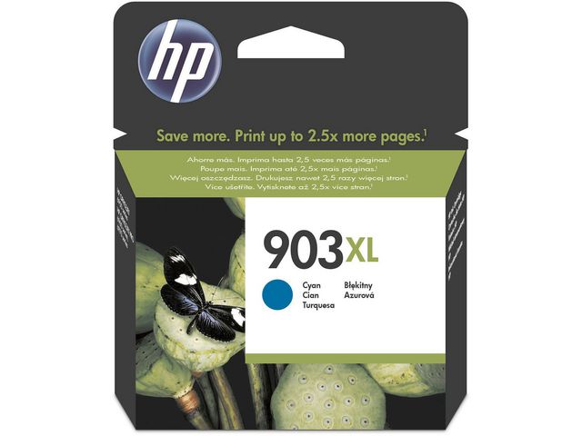 HP Bläckpatron 903XL, T6M03AE, cyan, singelförpackning, hög kapacitet, st