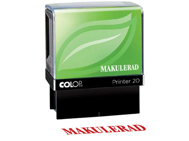 Colop Stämpel standardtext: MAKULERAD Röd, st