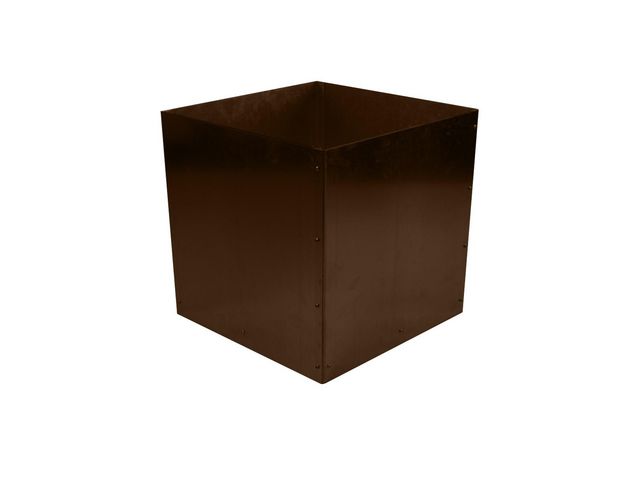 L-kruka utan botten corten 60x60x55cm, st