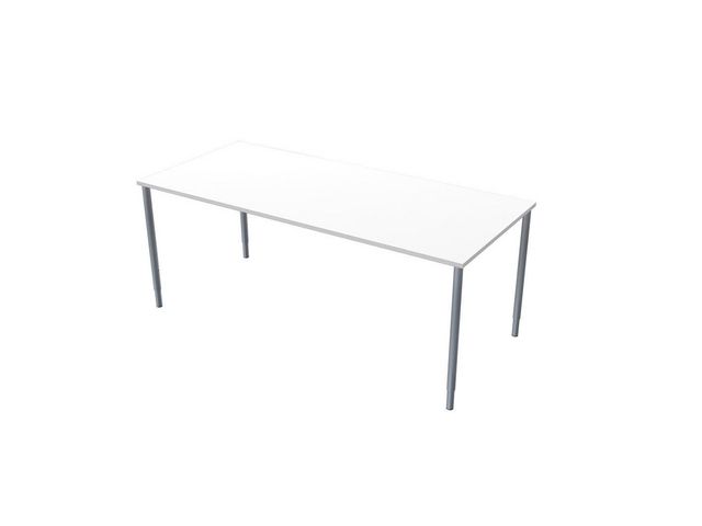 LANAB DESIGN Skrivbord Fristående 180x80cm vitlaminat/grå, st