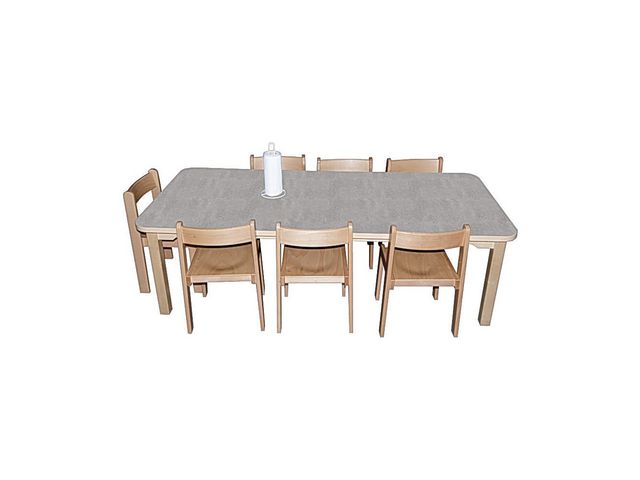 Tapiflexbord 80x120 cm höjd 72 cm lj.grå, st