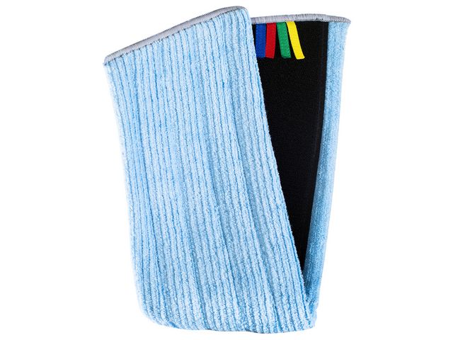 NORDEX Moppduk i mikrofiber, Nline Micro Super, för fuktig och torr moppning, 300 mm, blå, st