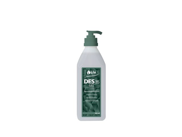 Liv Handdesinfektion Des Gel 85 600ml, flaska om 600 ml