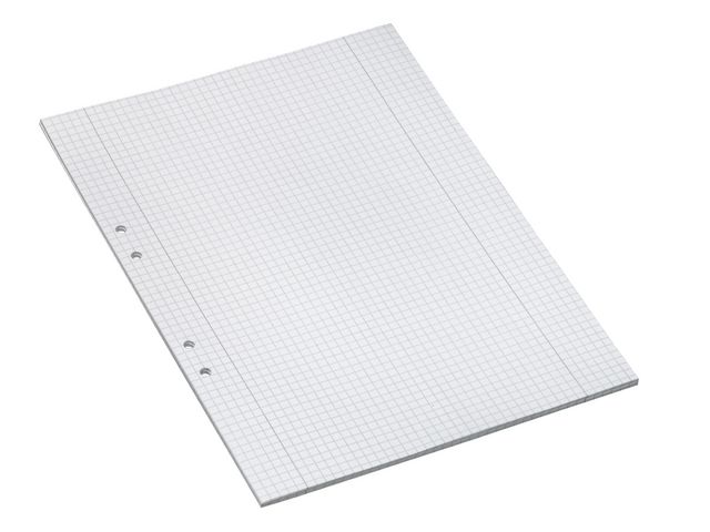 Bantex Lösblad A4 rutat 5x5mm hålat, fp om 500 st