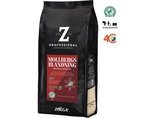 ZOEGAS Kaffe hela bönor Mollbergs 750g, fp om 750 g