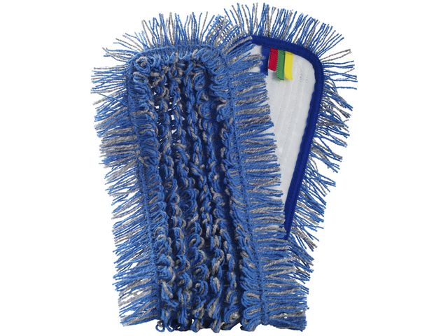 NORDEX Moppduk i mikrofiber, Nline Micro Power, för våt, fuktig och torr moppning, 300 mm, blå, st