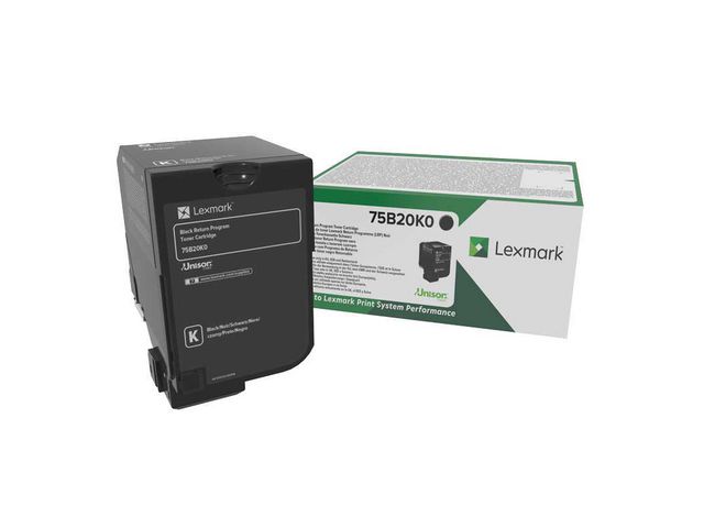 Lexmark Toner 75B20K0 Svart, st